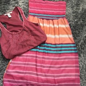 Maxi skirt or halter dress